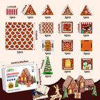 Kit de casa de pan de jengibre, azulejos magnéticos para niños de 4 a 8