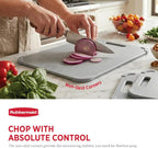 Rubbermaid Juego de tablas de cortar reversibles de fibra de trigo de 3 piezas, tablas de cortar para cocina, aptas para lavavajillas, esquinas antideslizantes, ligeras y fáciles de almacenar, tabla