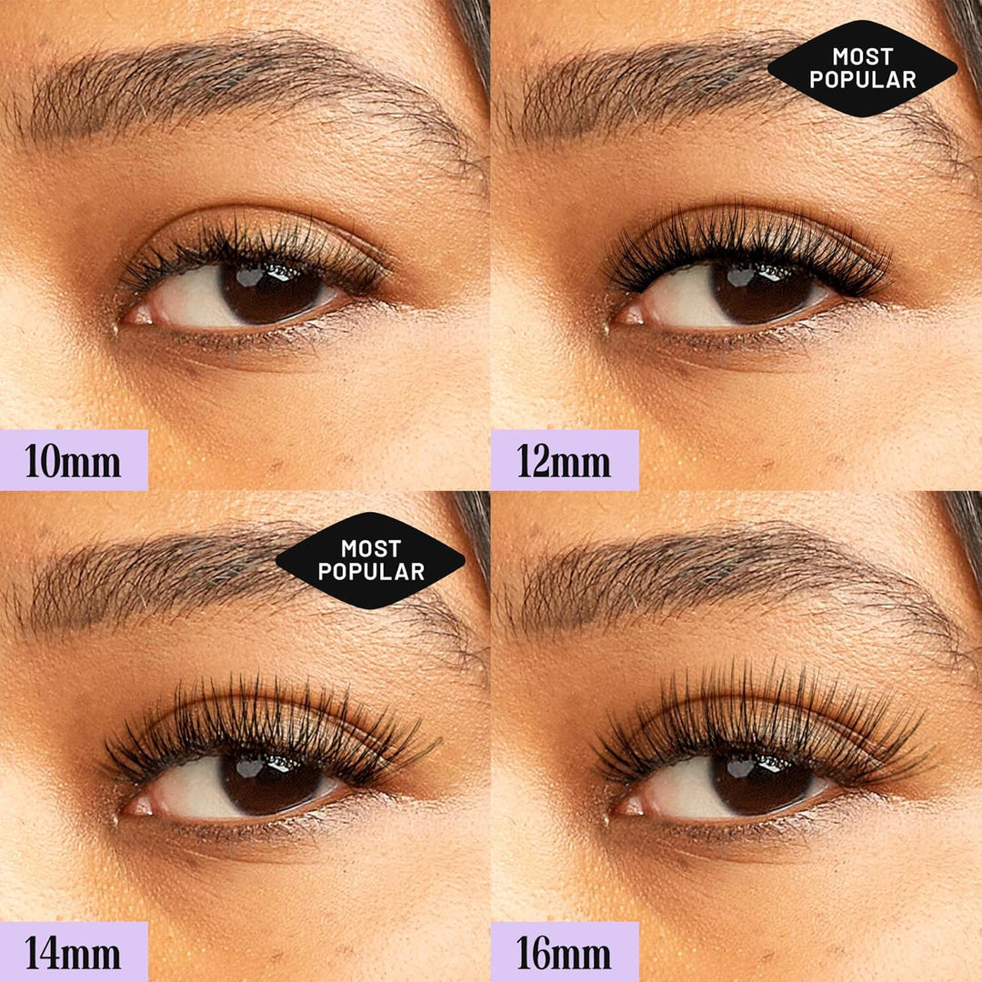 Lilac St - Originales racimos de pestañas falsas naturales (12 mm)...