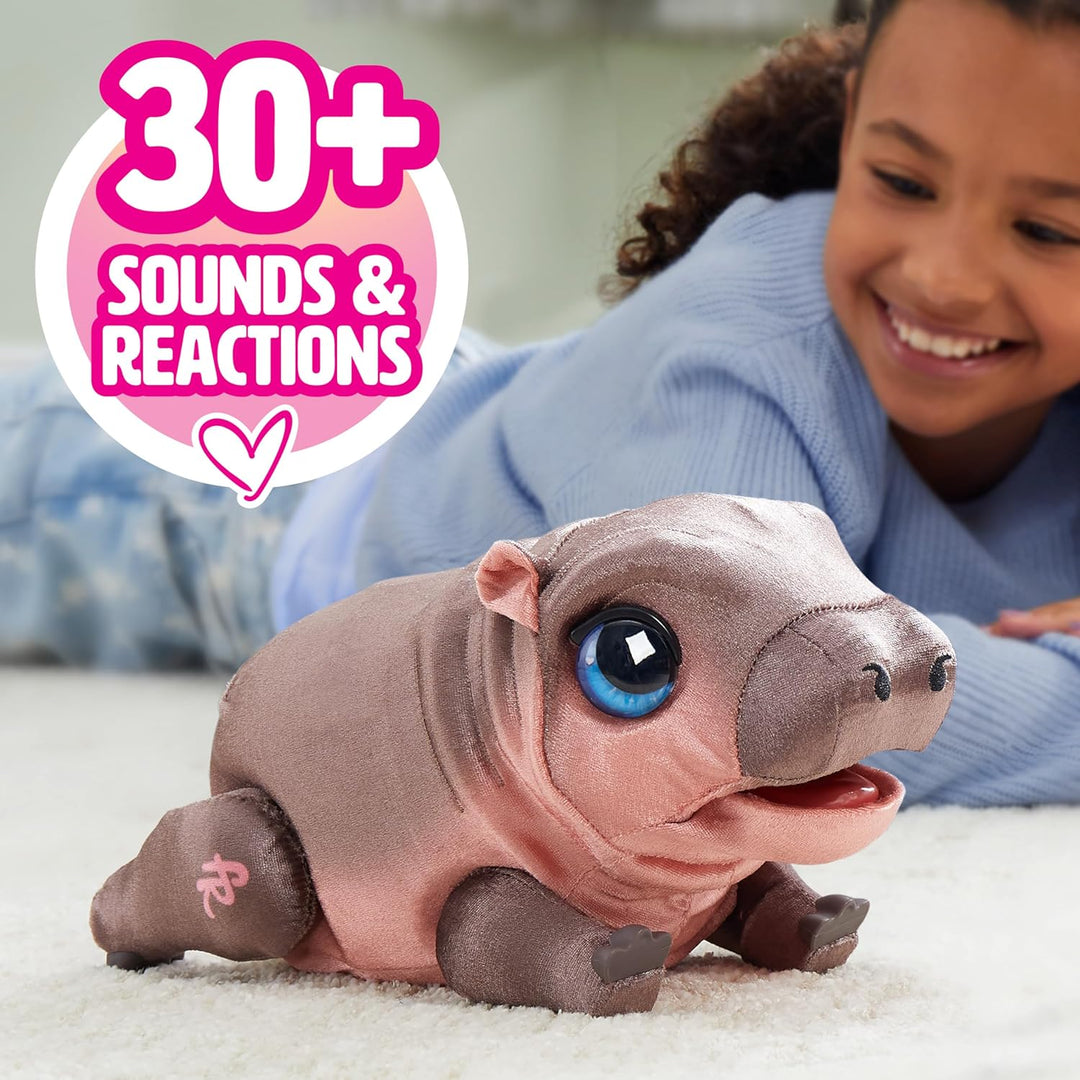 FurReal Sally The Silly Hippo 9 Inch Interactive Plush