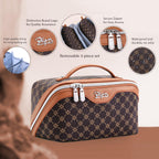 BOYATU - Bolsa de maquillaje de viaje para mujer: juego de 3 piezas