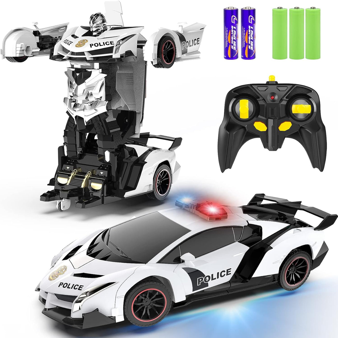 FDJ Auto a control remoto - Auto robot que se transforma, juguetes...