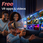 3D Auricular de Realidad Virtual para Niños + Control Remoto Android - para iPhone y teléfonos Android