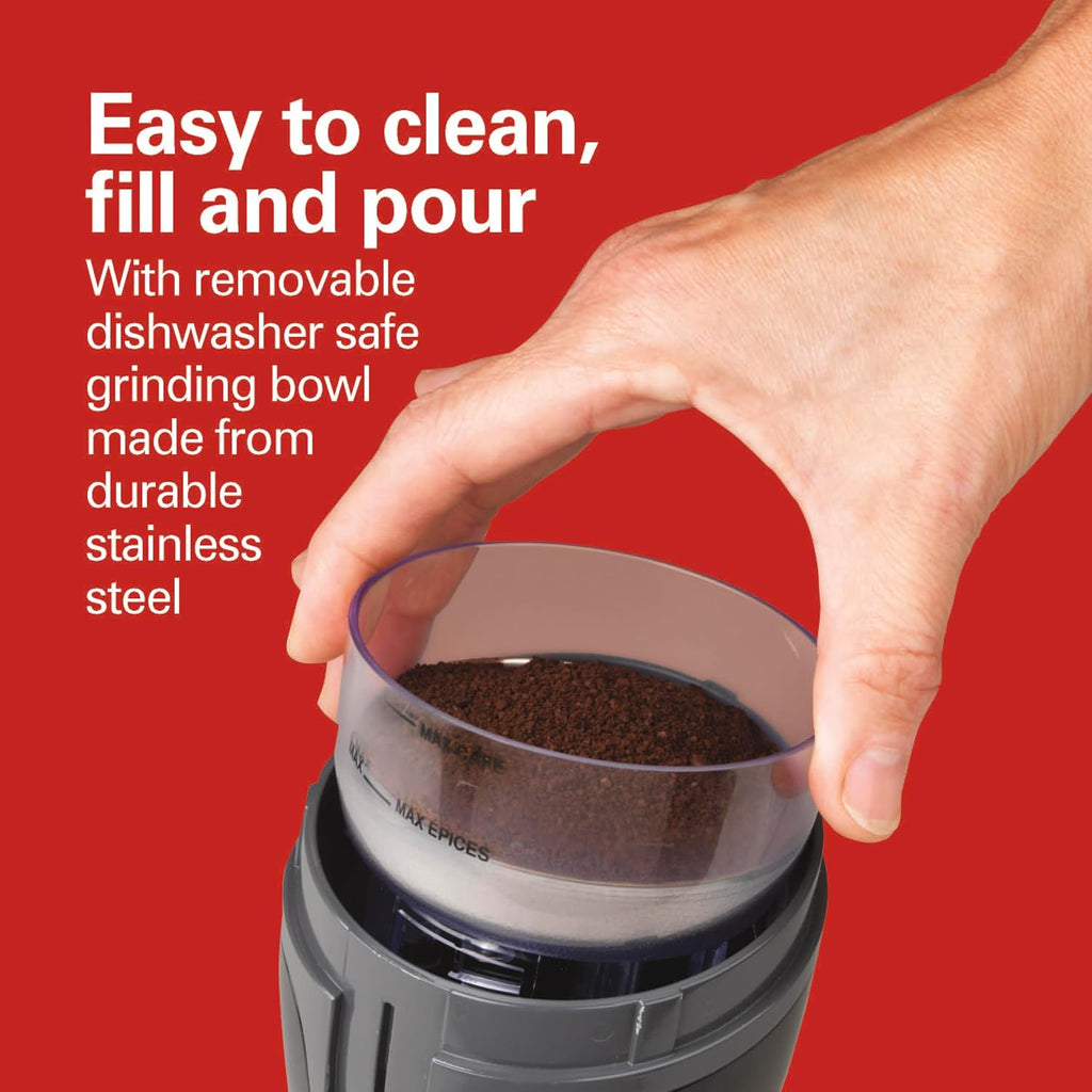 Hamilton Beach Molinillo de café eléctrico Fresh Grind para hasta 12 tazas