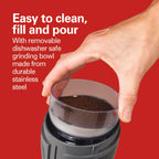 Hamilton Beach Molinillo de café eléctrico Fresh Grind para hasta 12 tazas
