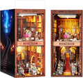 Kit de rincón de libros, kit de casa de muñecas en miniatura para