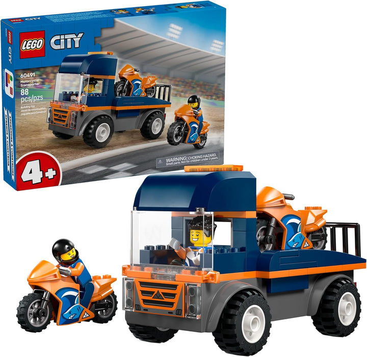 LEGO City Motorcycle Transporter - Juguete de construcción