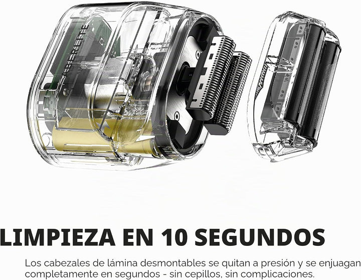 Aberlite Touch 2 Afeitadora de papel de aluminio para hombres calvo...