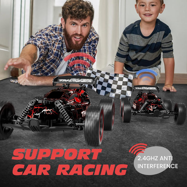 Tecnock Coches RC para Niños, Coche RC 2WD a Escala 1:18 con Luces...