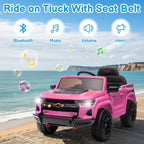 12V Licensed Chevrolet Colorado Electric Ride en Car para Kids, Pink