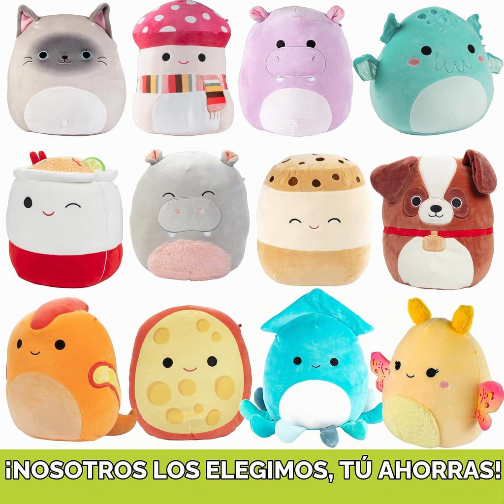 Squishmallows Mystery - Juego de 6 peluches de 10 pulgadas – Paquete oficial de Jazwares suaves y esponjosos, caja ciega sorpresa, regalo coleccionable de fiesta de cumpleaños para niños y niñas