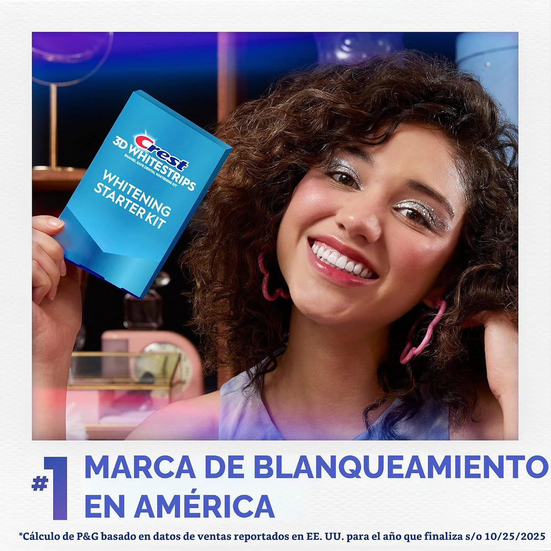 Crest Kit de iniciación de blanqueamiento 3D Whitestrips - Kit de b...