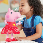 Peppa Pig Muérdago de Peppa Pig - Muñeca interactiva electrónica que canta y baila para fiesta en los charcos fangosos, juguetes preescolares interactivos para niñas y niños, a partir de 3 años
