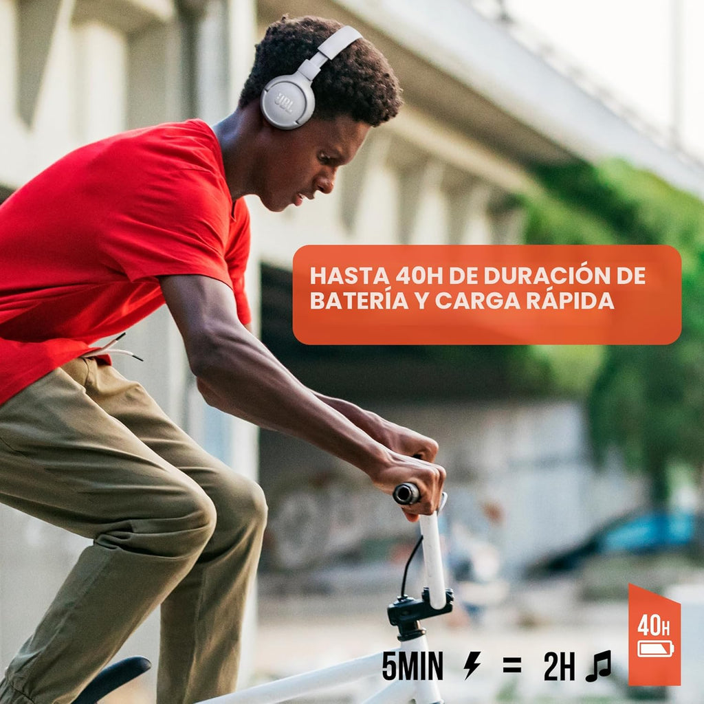 JBL Tune 510BT - Auriculares Bluetooth con hasta 40 horas de batería, Azul