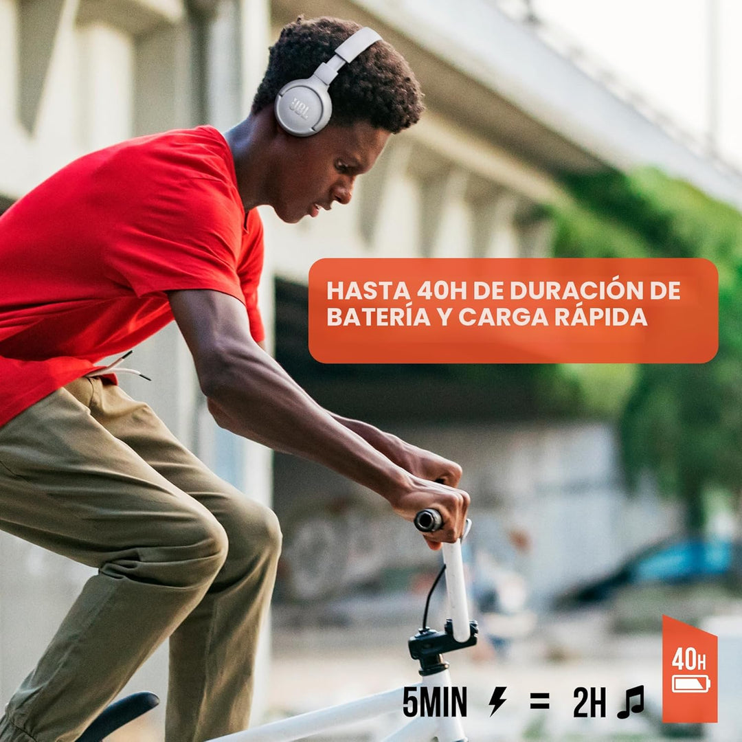 JBL Tune 510BT - Auriculares Bluetooth con hasta 40 horas de baterí...