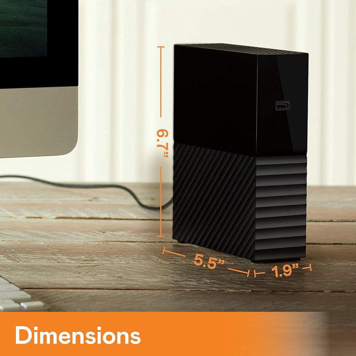 WD Disco duro externo de escritorio My Book de 12 TB, USB 3.0, HDD...