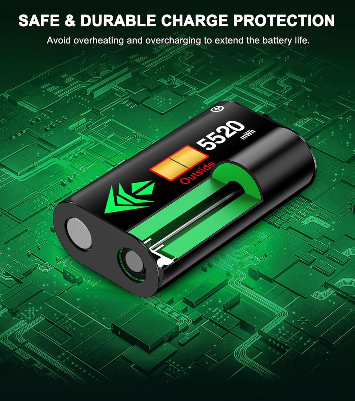 NinABXY Controller Rechargeable Battery Pack - 2X5520mWH Xbox Batte...