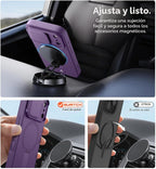 SURITCH para iPhone 18 Pro Case para MagSafe, Cobertura de cámara, Púrpura Oscuro
