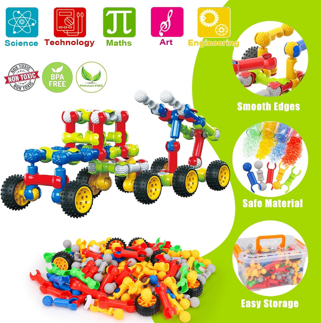 Juguetes de construcción STEM para niños de 3, 4, 5, 6