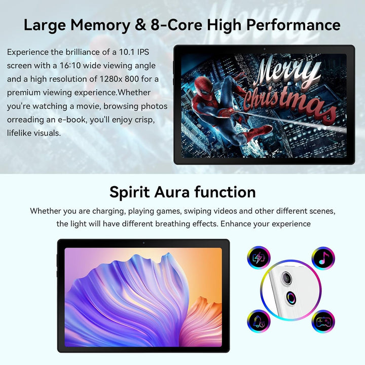 Hakaug Tablet Android de 10 pulgadas, Procesador Octa-Core, 24 GB R...