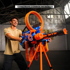 XSHOT Insanity - Lanzador de barril fumante con tecnología de 72 bolsillos de aire para dardos de ZURU, lanzador de dardos con mecanismo fumante, juguete al aire libre para niños y niñas, adolescentes