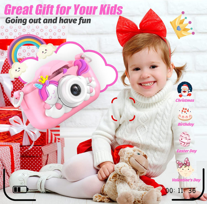Cámara de Unicornio Mejorada para Niños, Regalos de Navidad y Cumpl...