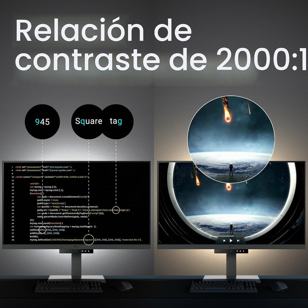 BenQ Monitor de programación RD320U de 32" 4K 3840x2160 con rel...