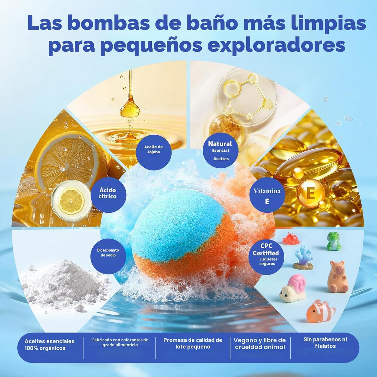 40 bombas de baño para niños con juguetes de animales del océano y la selva, cajas de regalo de doble temática