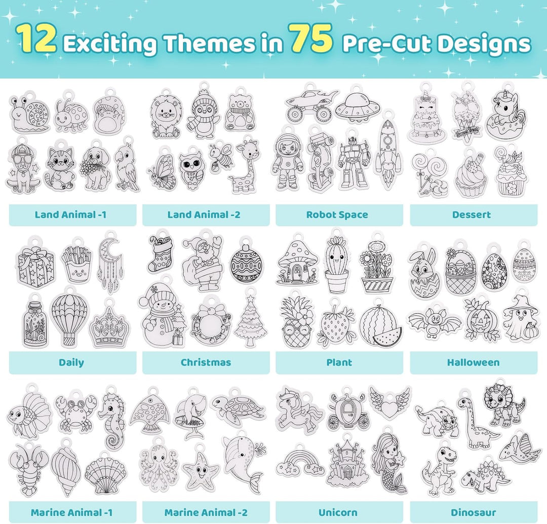 Funtopia - Kits de hojas de Shrinky Dink para niños kit de