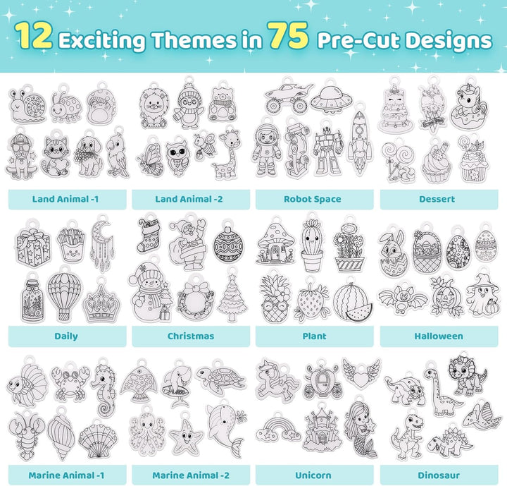 Funtopia - Kits de hojas de Shrinky Dink para niños kit de