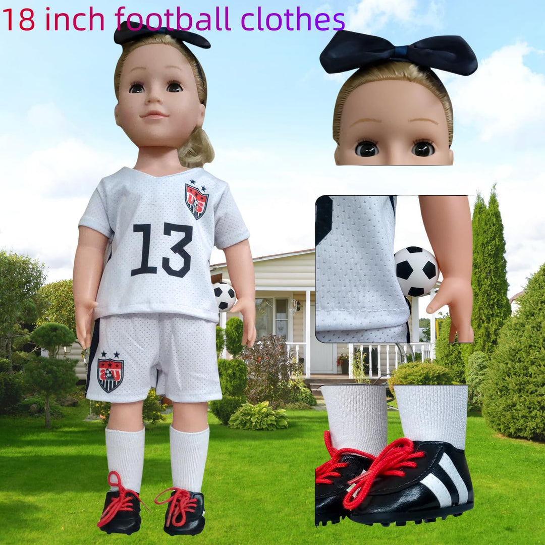 Wenzhuo Ropa y Accesorios para Muñeca Americana de 18 Pulgadas, Equ...