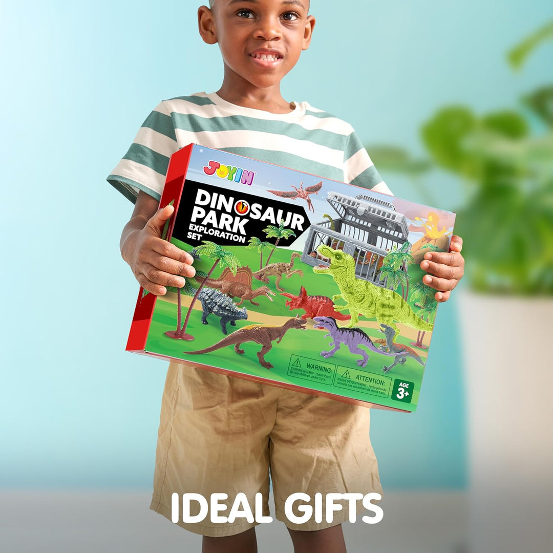 JOYIN Juguetes de dinosaurio con tapete de juego de