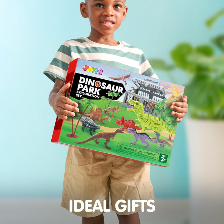 JOYIN Juguetes de dinosaurio con tapete de juego de