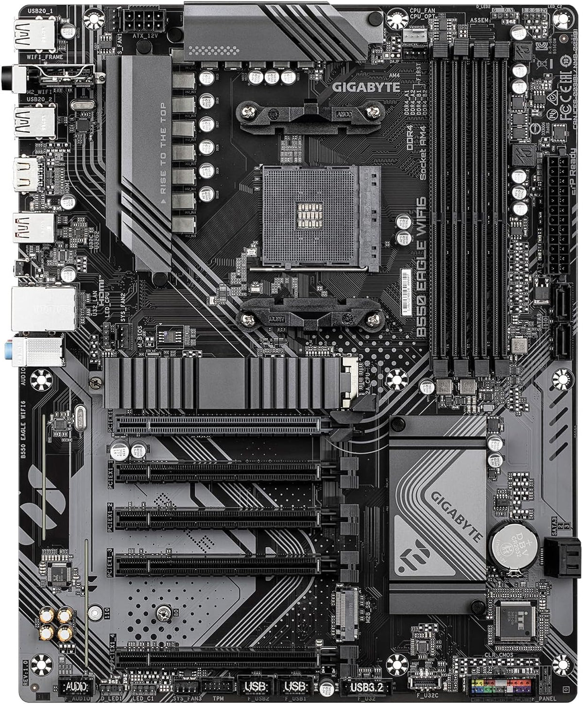 GIGABYTE B550 Eagle WIFI6 Placa Base, Soporta Procesadores AMD AM4...