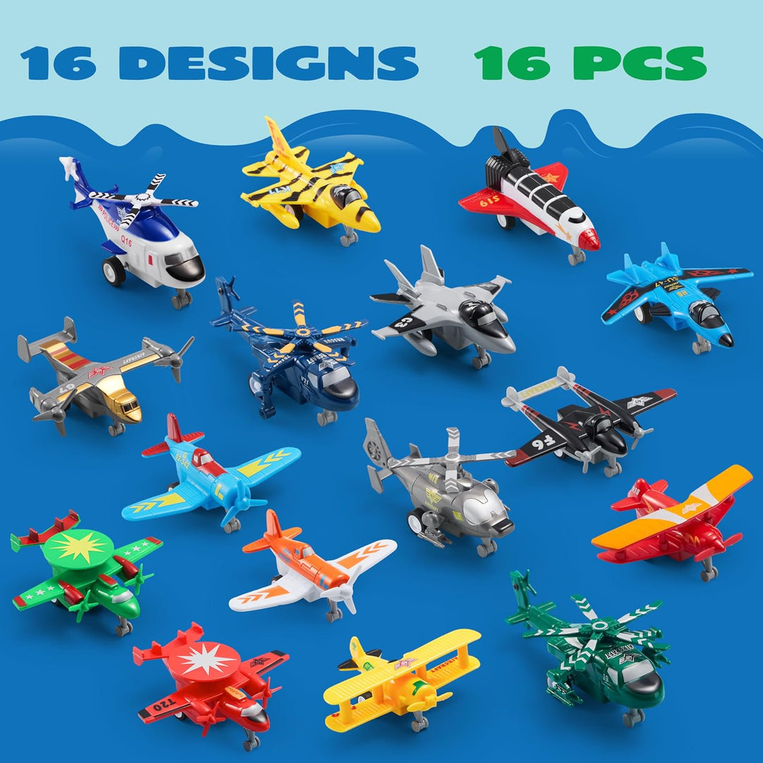 JOYIN 16 piezas de juguetes de avión para niños