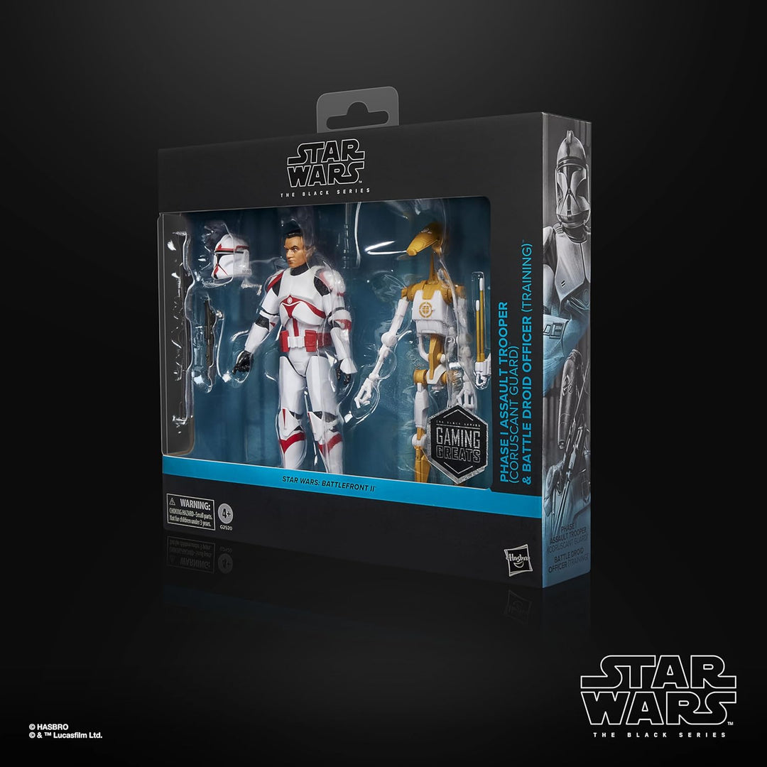 STAR WARS The Black Series Phase I Assault Trooper & Battle Droid O...