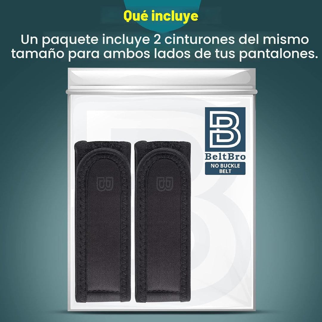 BeltBro Pro para Hombre y Mujer Cinturón Elástico Sin Hebilla Invis...