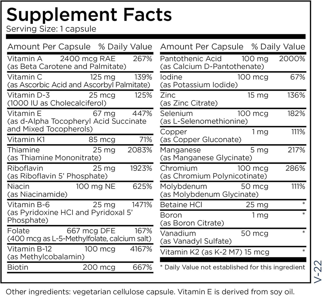 Metabolic Maintenance The Big One - Suplemento mineral multivitamín...