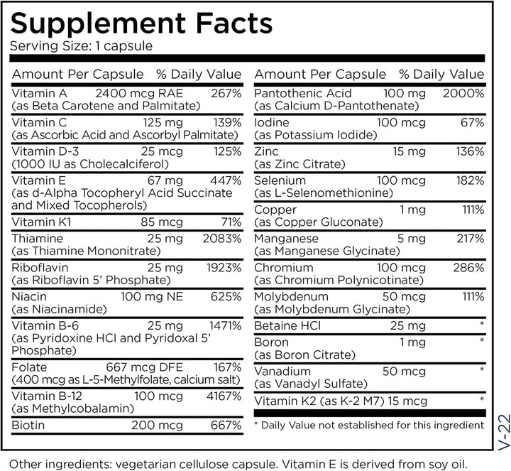 Metabolic Maintenance The Big One - Suplemento mineral multivitamín...