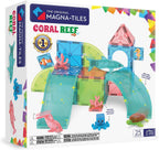 MAGNA-TILES Coral Reef - Juego de construcción magnética de 25 piezas, la marca original de construcción magnética