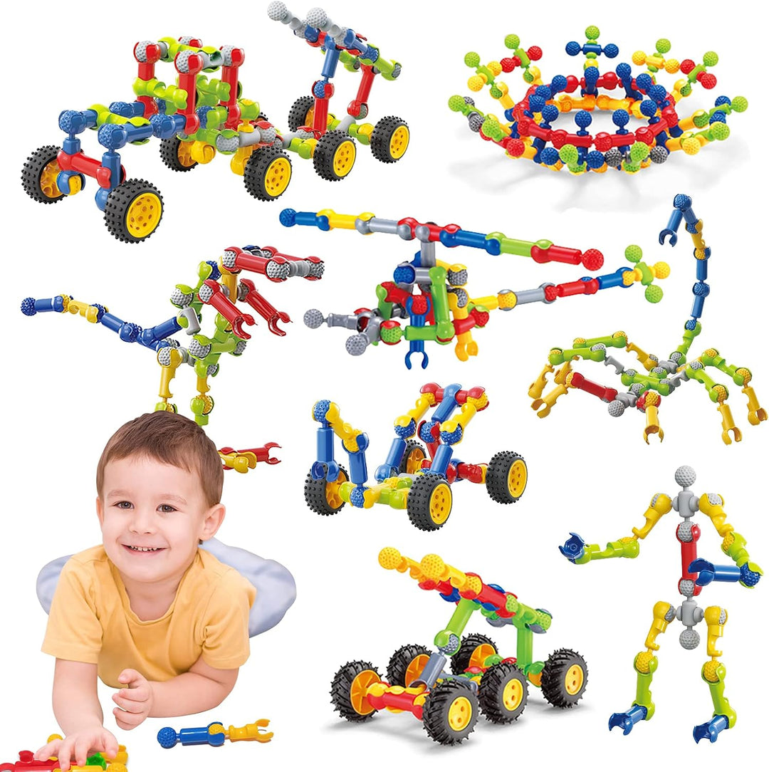 Caferria - Bloques de construcción, juguetes STEM para niños de 3,...