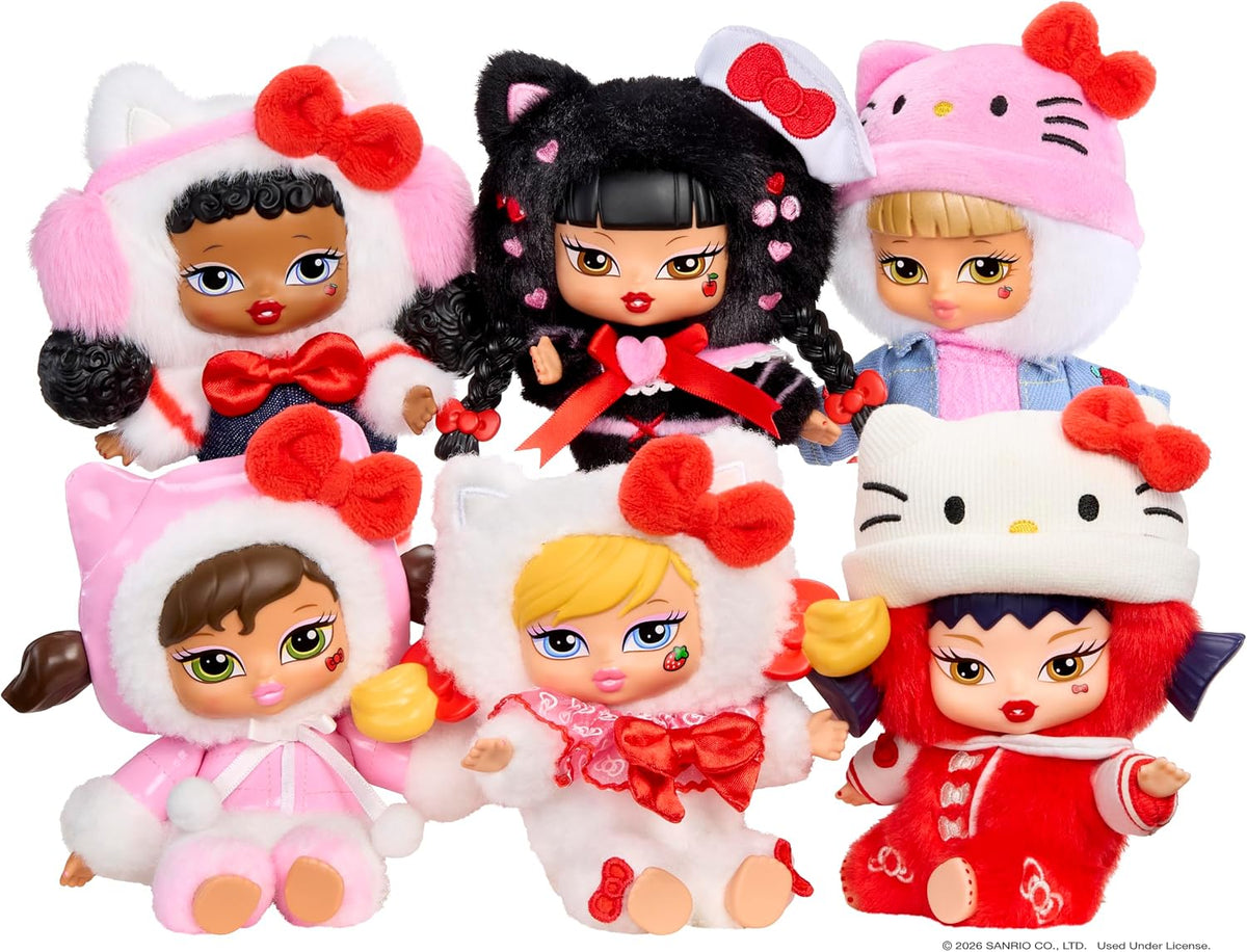 Bratz Bratziez Hello Kitty - Caja ciega de felpa con clip y accesorio