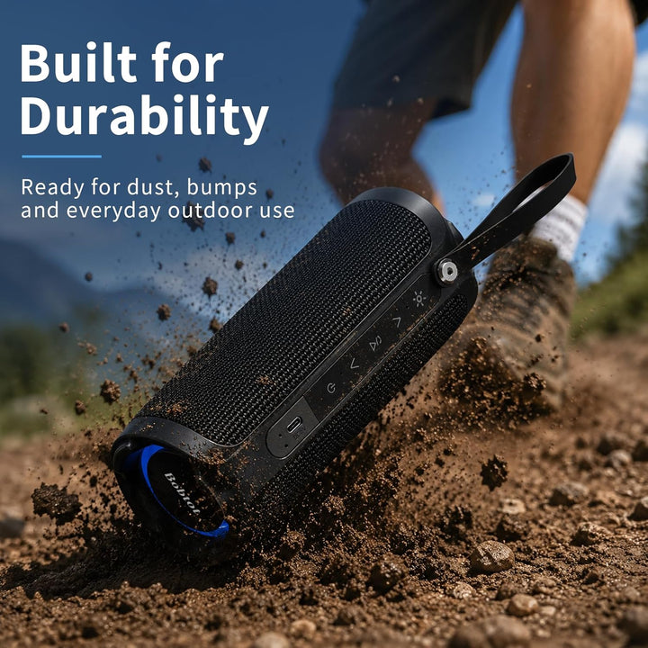 Bobtot Altavoz Bluetooth portátil, altavoz impermeable IPX6 con gra...