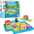 SmartGames Three Little Piggies Deluxe - Juego de rompecabezas preescolar galardonado, Tres cerditos