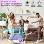 Mini máquina de karaoke con altavoz para niños y adultos, micrófono Bluetooth portátil con juguetes de canciones y luz LED, el mejor regalo de Navidad, cumpleaños y festival para niñas y niños