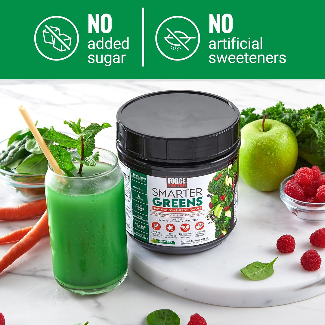 Smarter Greens Superfoods + polvo energético, paquete de 2, polvo v...