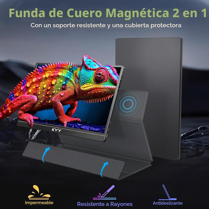 KYY Monitor portátil 4K para computadora portátil, monitor de viaje...