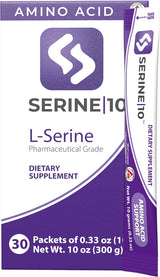 SERINE10 L-Serine Nootropics Paquetes - Apoya la salud cerebral, la...