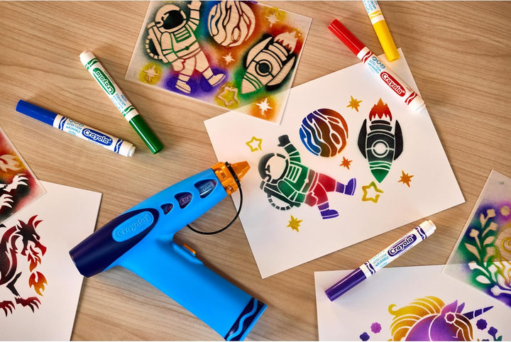 Crayola Kit de arte en aerosol con aerógrafo pulverizador