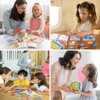 Funtopia Más de 700 piezas de cuentas pop para artes y manualidades para niños de 4 a 6 años y kit de origami para niños de 8 a 12 5 a 8 años